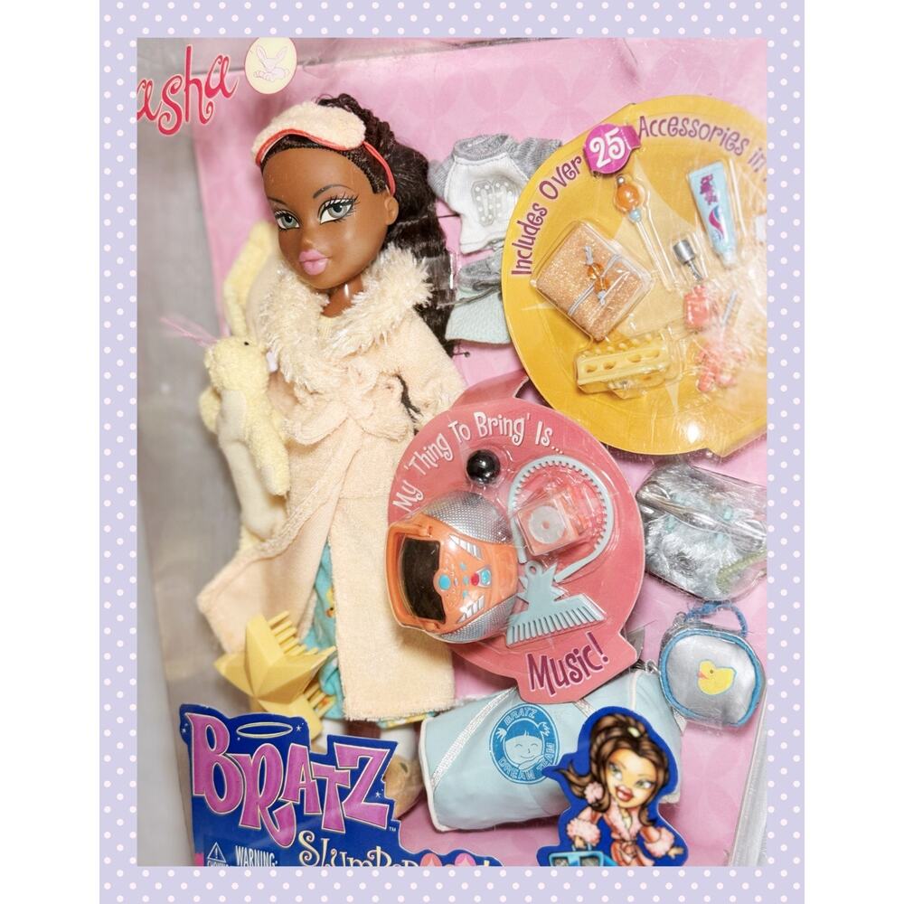 Takara Japan Vtg MGA Bratz Slumber Party Sasha First Edition Fashion Doll Y2K
